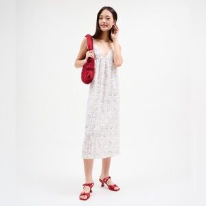 H&M TIE-DETAIL MAXI DRESS Size S